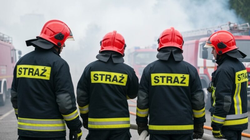 Policjanci z Bielsku-Białej bohaterami: uratowali mieszkańców płonącego budynku