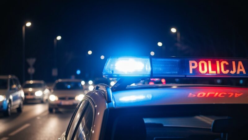 Młody kierowca traci prawo jazdy po zaledwie kilku miesiącach – alkohol i szaleńcza prędkość w terenie zabudowanym