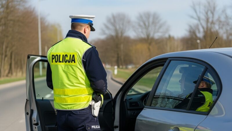 Uczniowie z Jastrzębia-Zdroju kontrolują kierowców z odblaskami w ręku!