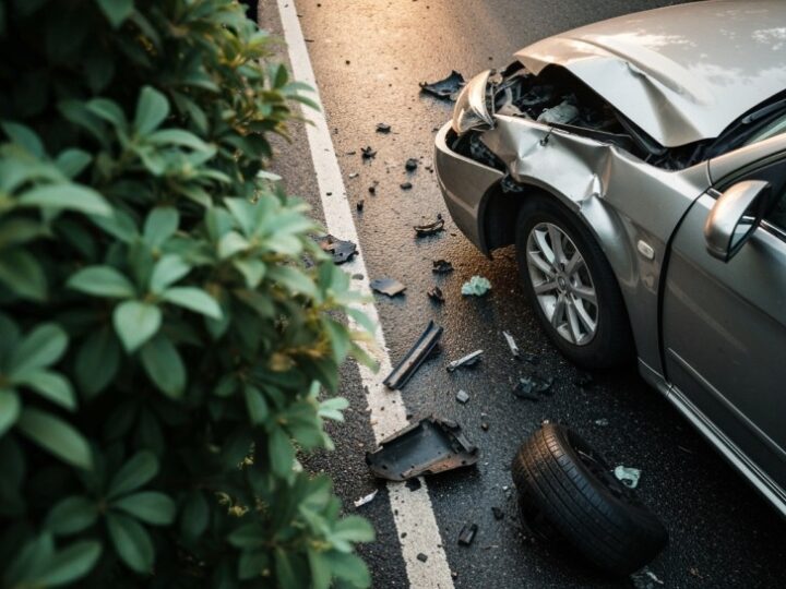 Wypadek w Kobiórze: Ruch wahadłowy po zderzeniu roweru z autem