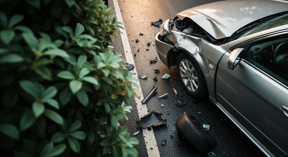 Wypadek w Kobiórze: Ruch wahadłowy po zderzeniu roweru z autem