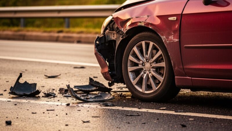 Motocyklista w szpitalu po groźnym wypadku w Mysłowicach