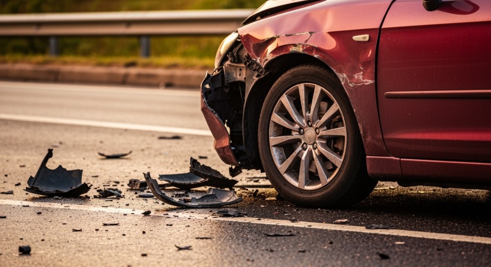 Motocyklista w szpitalu po groźnym wypadku w Mysłowicach