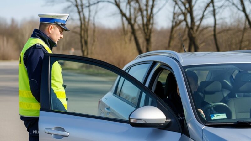 Pijany 22-latek bez prawa jazdy rozbił się o latarnię w Tychach