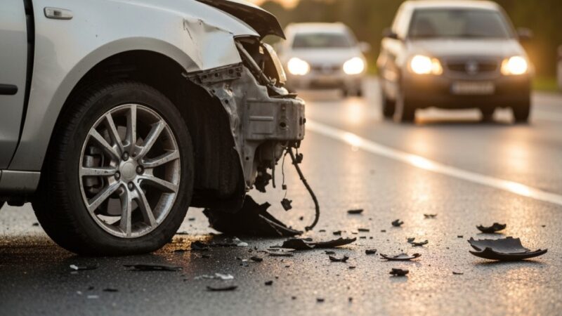 Wypadek na Katowickiej: droga zablokowana, omijajcie Ustroń!