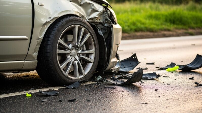 Śmiertelny wypadek na DK 43 w Kłobucku – droga zablokowana