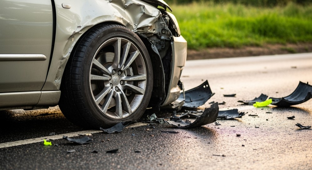 Śmiertelny wypadek na DK 43 w Kłobucku – droga zablokowana