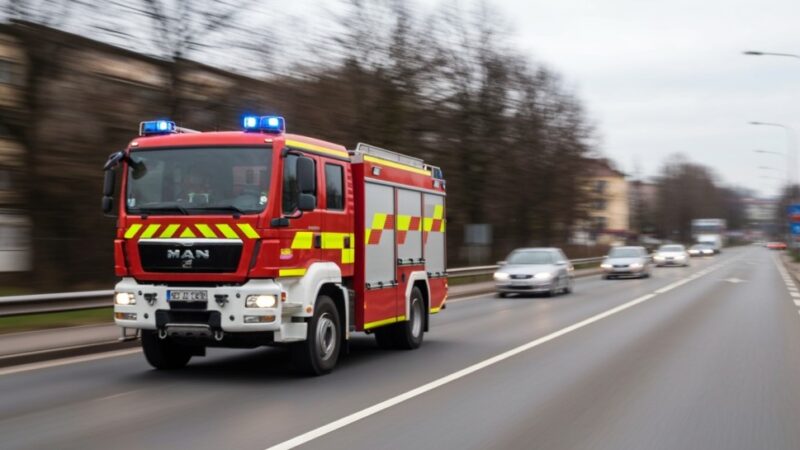 Policjanci w akcji: uratowali starsze małżeństwo z płonącego budynku