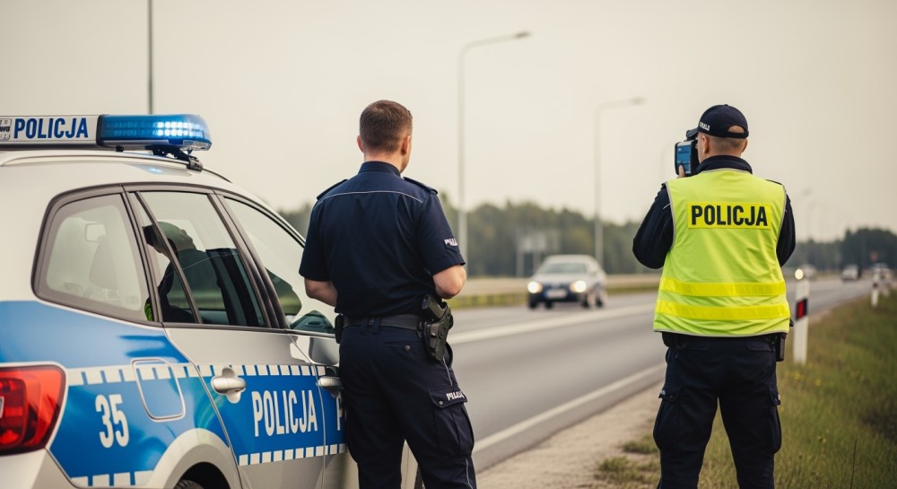 Dachowanie auta spowodowane nadmierną prędkością w Jastrzębiu-Zdroju