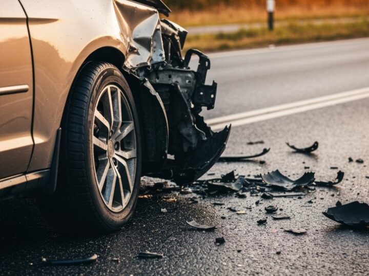 Kolizja z sygnalizatorem blokuje DK1 w Czechowicach-Dziedzicach