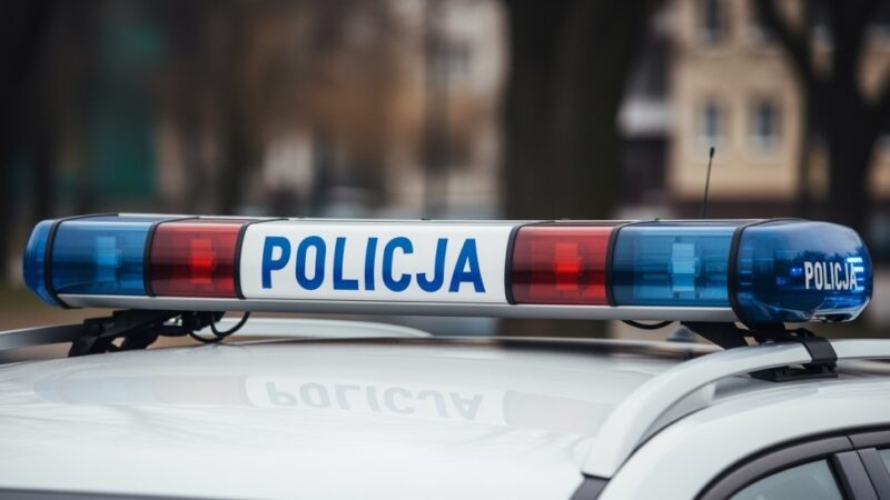 Policjanci ratują psa w potrzebie podczas patrolu w Krzyżanowicach