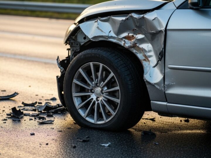 Wypadek w Babicach: zderzenie ciężarówki z osobówką, droga zablokowana!