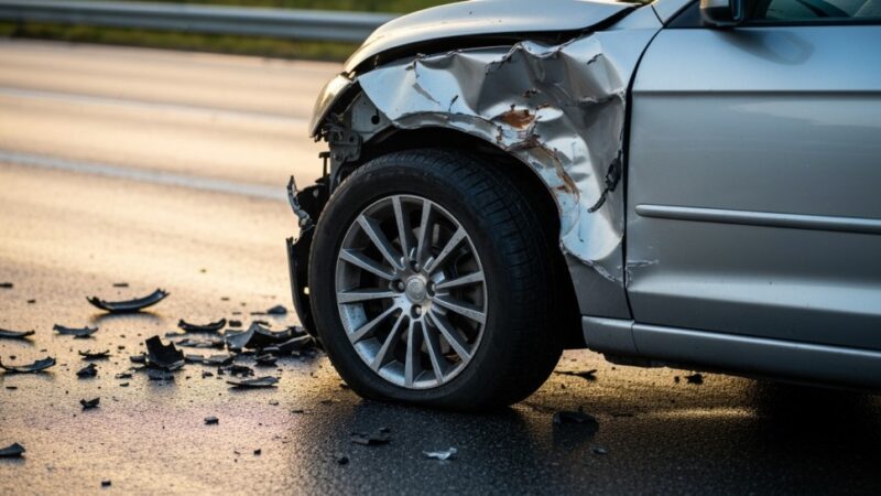 Wypadek w Babicach: zderzenie ciężarówki z osobówką, droga zablokowana!