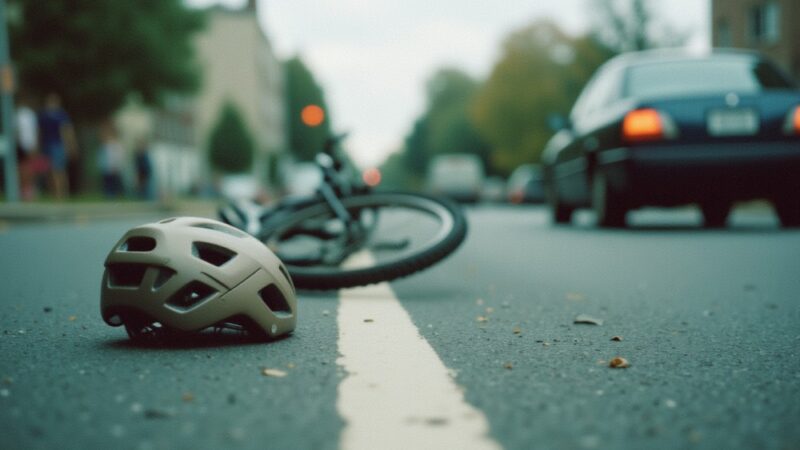 Śmiertelny wypadek w Dąbrowie Górniczej: rowerzysta zginął w zderzeniu z autem