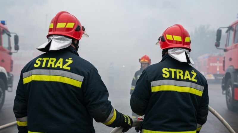 Policjant po służbie uratował mieszkańców przed pożarem