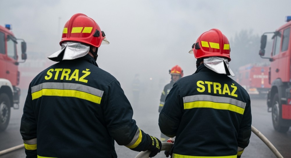 Policjant po służbie uratował mieszkańców przed pożarem