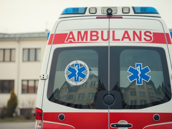 Policjanci ratują dziewczynkę uwięzioną w samochodzie na parkingu
