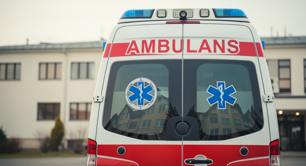 Policjanci ratują dziewczynkę uwięzioną w samochodzie na parkingu