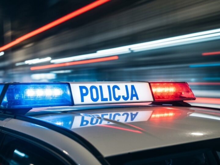 Dron policji patroluje nielegalne wyścigi ciężarówek na A4