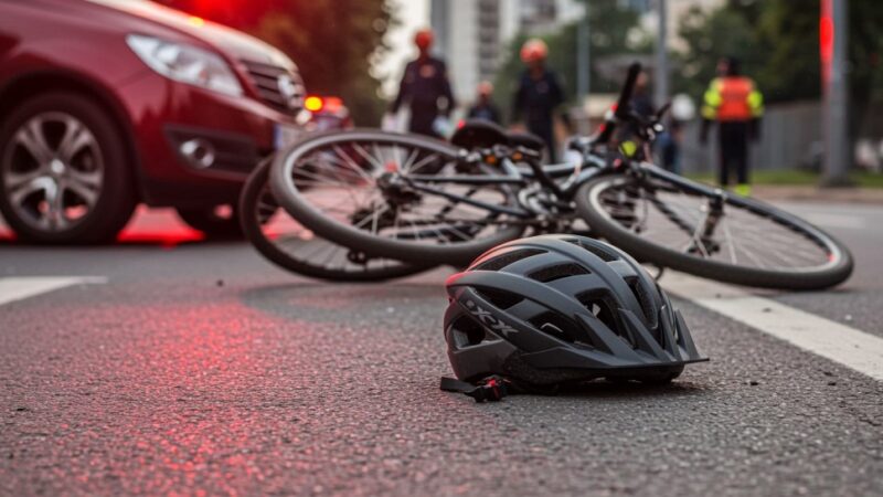 W Pińczycach tragiczny wypadek: rowerzysta zginął po potrąceniu przez samochód
