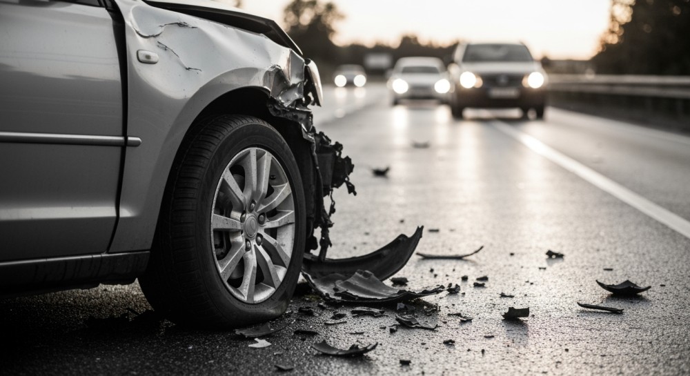 Pięć pojazdów w kolizji na A4: dwie osoby ranne, ruch zablokowany