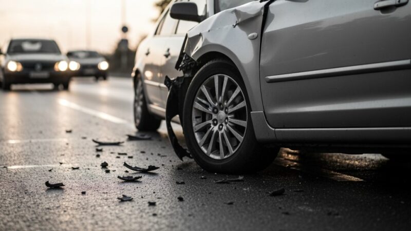 Ruch na A1 przywrócony po kolizji pięciu samochodów
