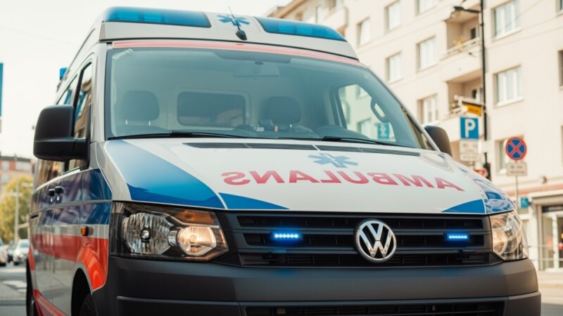 Policja ratuje 29-latka uwięzionego na balkonie
