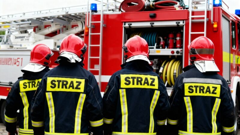 Wodna zabawa strażaków: radość i ochłoda w upalne dni!