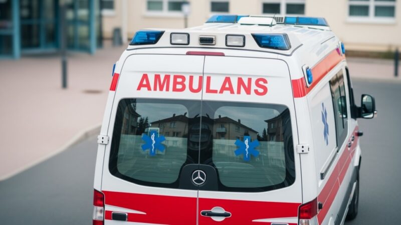 Policjant w drodze do służby uratował kierującą z dachującego samochodu