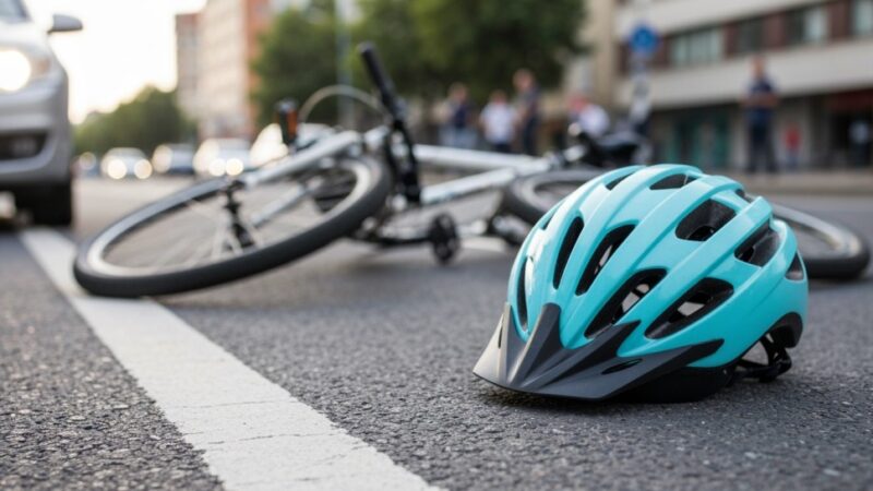 Rowerzystka potrącona na przejeździe przez kierowcę Hyundaia