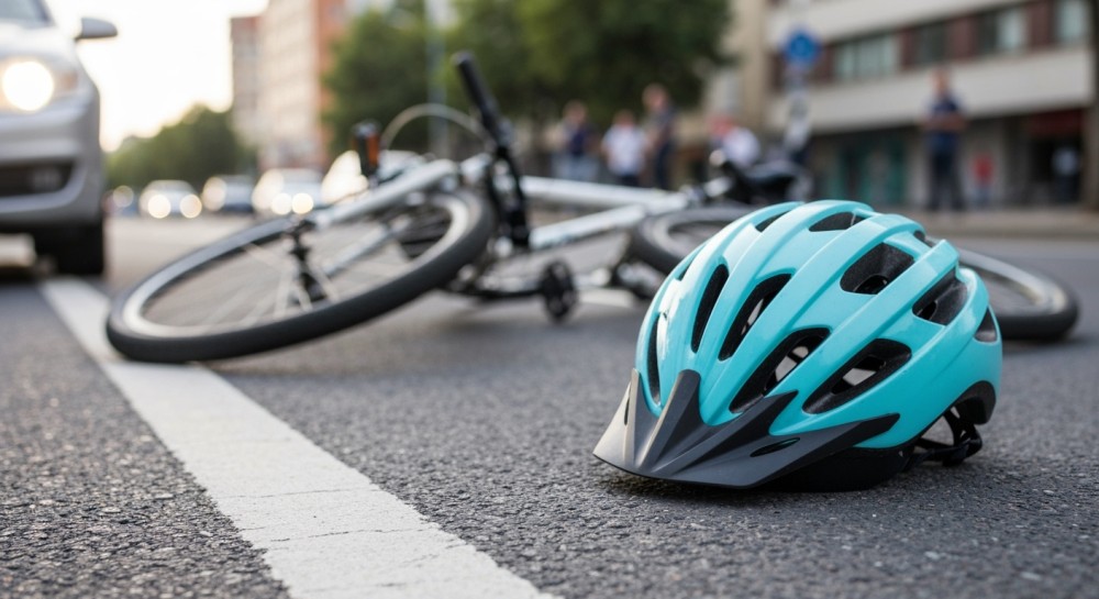 Rowerzystka potrącona na przejeździe przez kierowcę Hyundaia