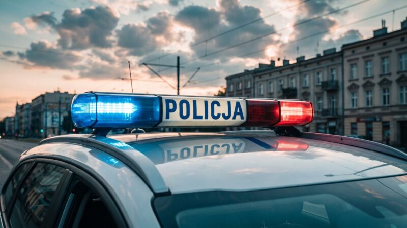 25-latek z żelkami narkotykowymi w kieszeni w rękach policji