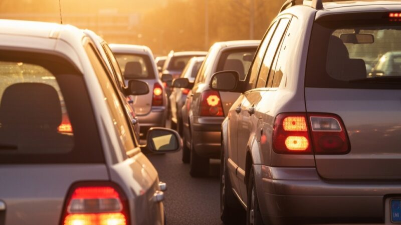 Przewrócona ciężarówka blokuje Drogę Główną Południową – korki w Jastrzębiu-Zdroju