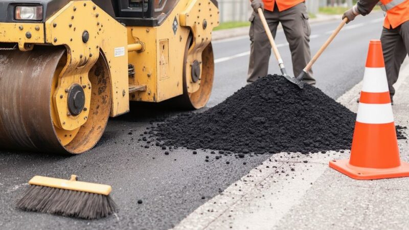 Przebudowa ulicy Dąbrowskiego w Moszczenicy: Nowa jezdnia i mostowy przepust za 3,34 mln zł